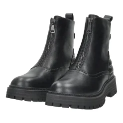 Anfibi con zip frontale.Tacco alto 4cm