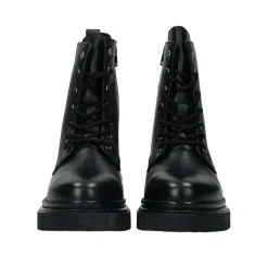 Anfibi in vera pelle.Tacco alto 3cm