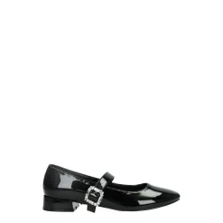 Ballerine con cinturino in strass.Tacco alto 3 cm