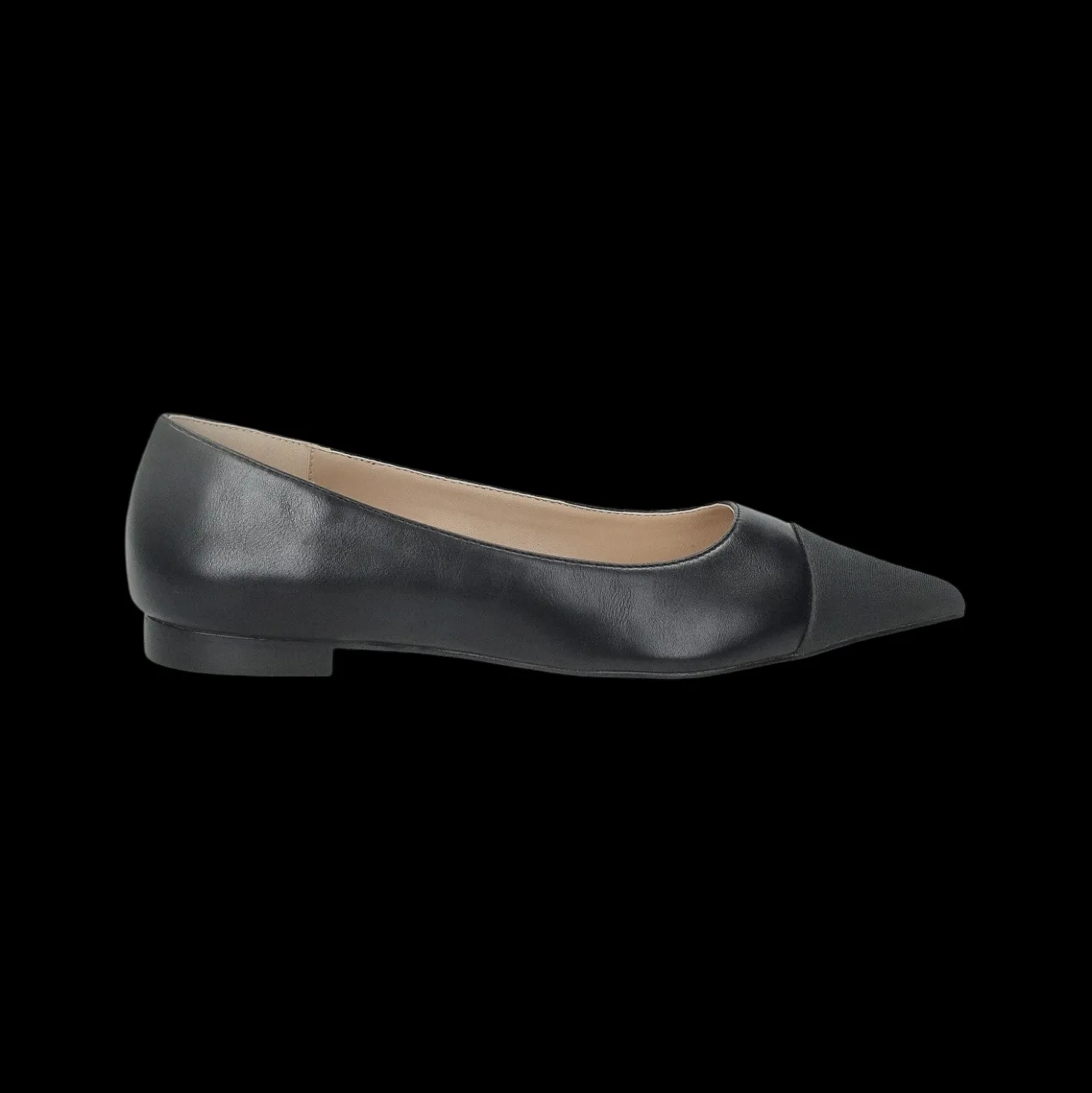Ballerine con punta in tessuto