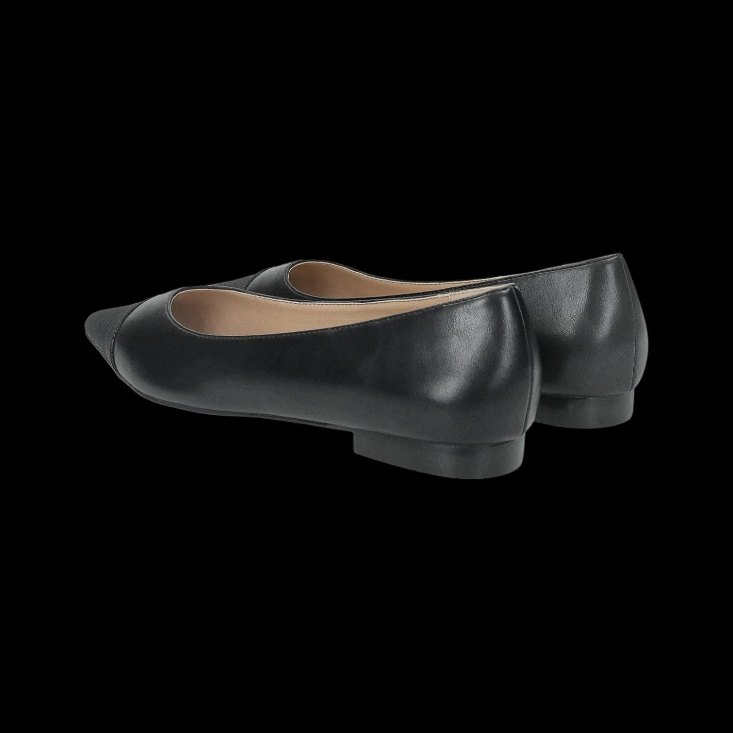 Ballerine con punta in tessuto