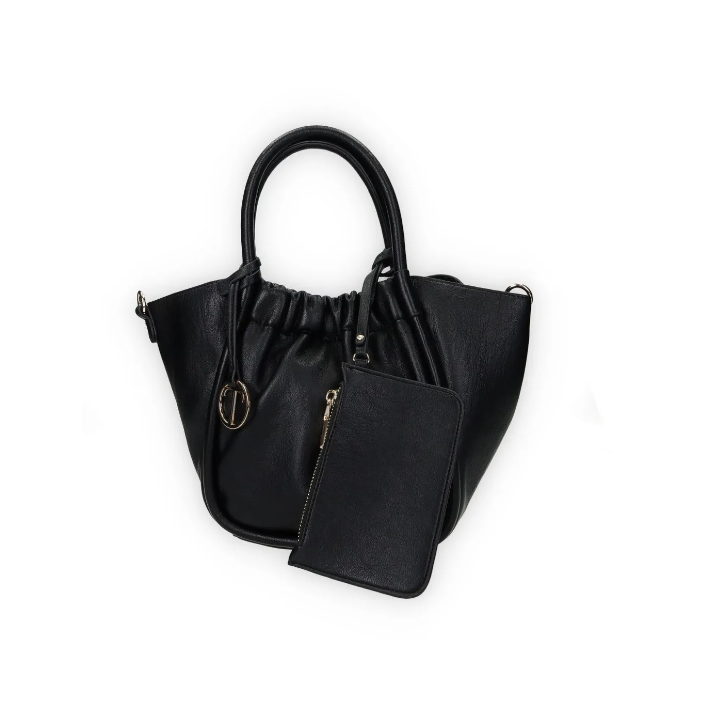 Borsa a spalla arricciata