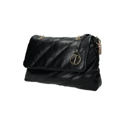 Borsa a tracolla con patta a chiusura.