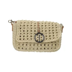 Borsa a tracolla lavorata a maglia
