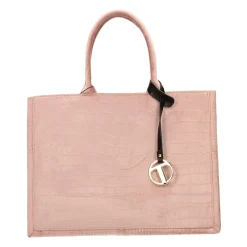 Borsa pied-de-poule beige e marrone