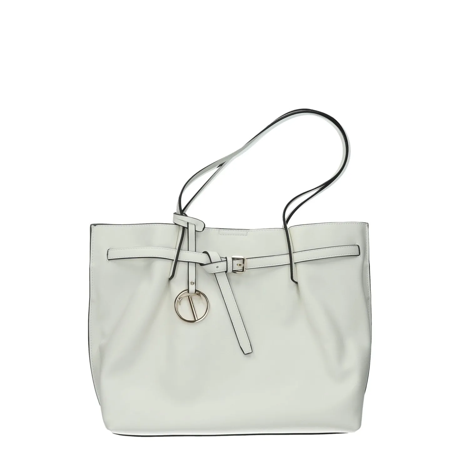 Borsa shopper con dettaglio fibbia