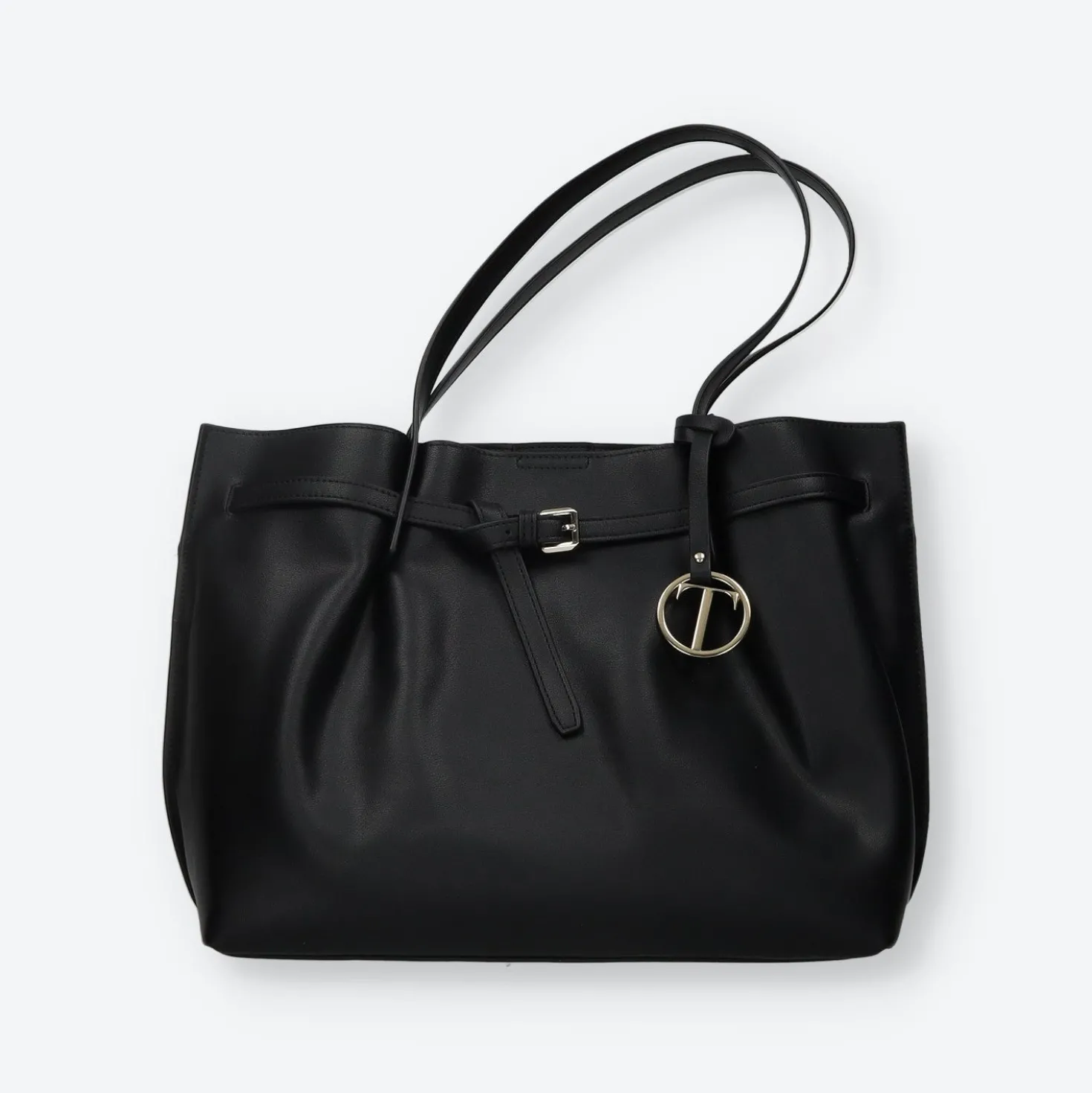 Borsa shopper con dettaglio fibbia