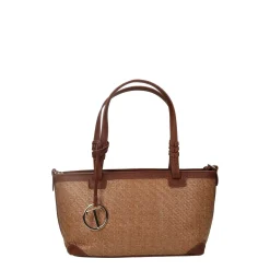 Borsa shopper con manico intrecciato