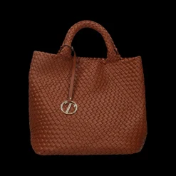 Borsa shopper in tessuto spalmato