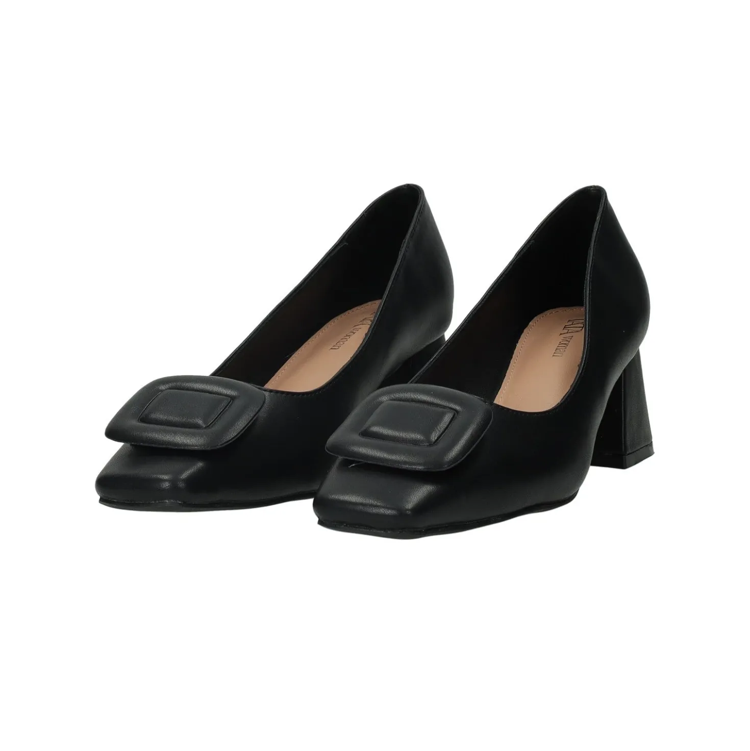 Décolleté con fibbia.Tacco alto 5cm