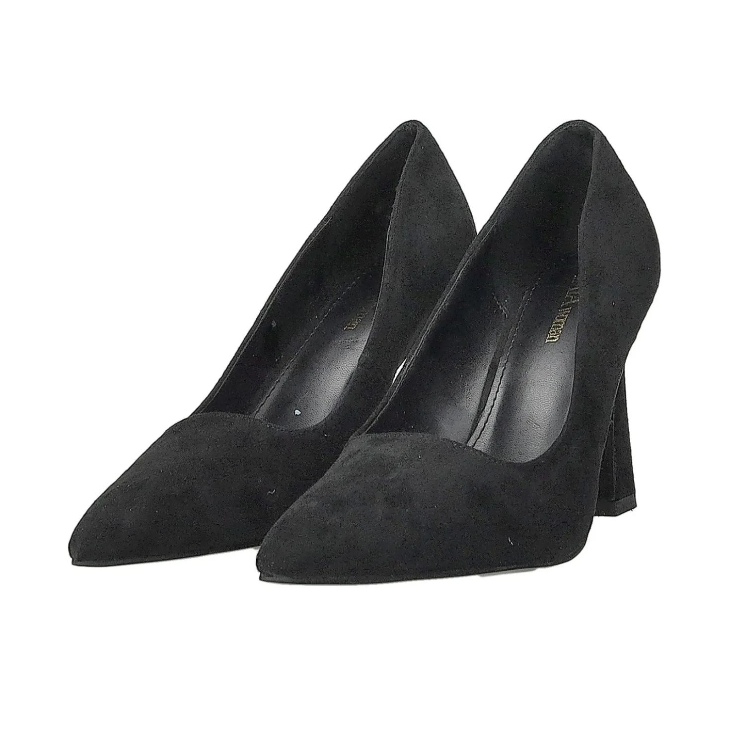 Décolleté con tacco a rocchetto. Tacco alto 9.5cm