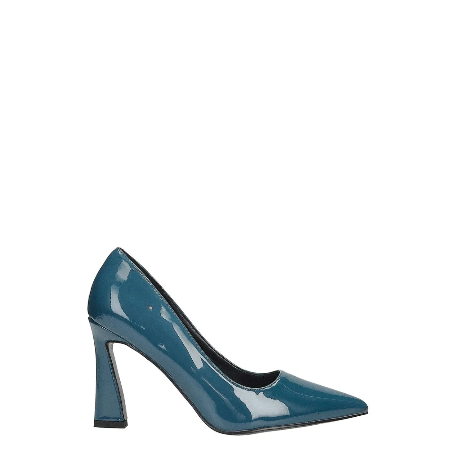 Décolleté con tacco a rocchetto. Tacco alto 9.5cm