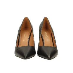 Décolleté con tacco piramidale a base larga alto 9.5cm