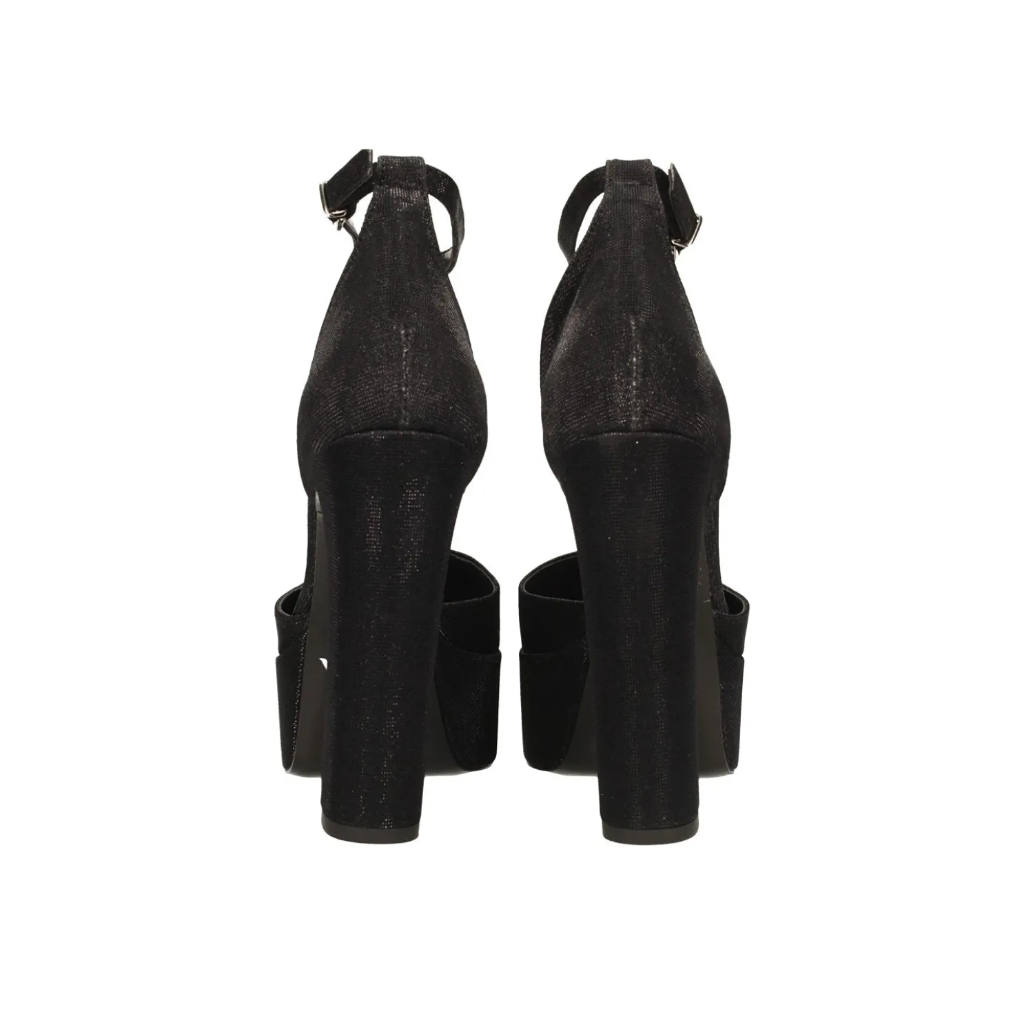 Décolleté platform glitterate. Made in Italy. Tacco alto 14cm