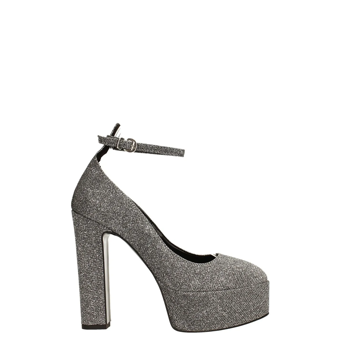 Décolleté platform glitterate. Made in Italy. Tacco alto 13.5cm