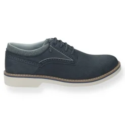 Derby semi brogue.sottopiede in Memory Active