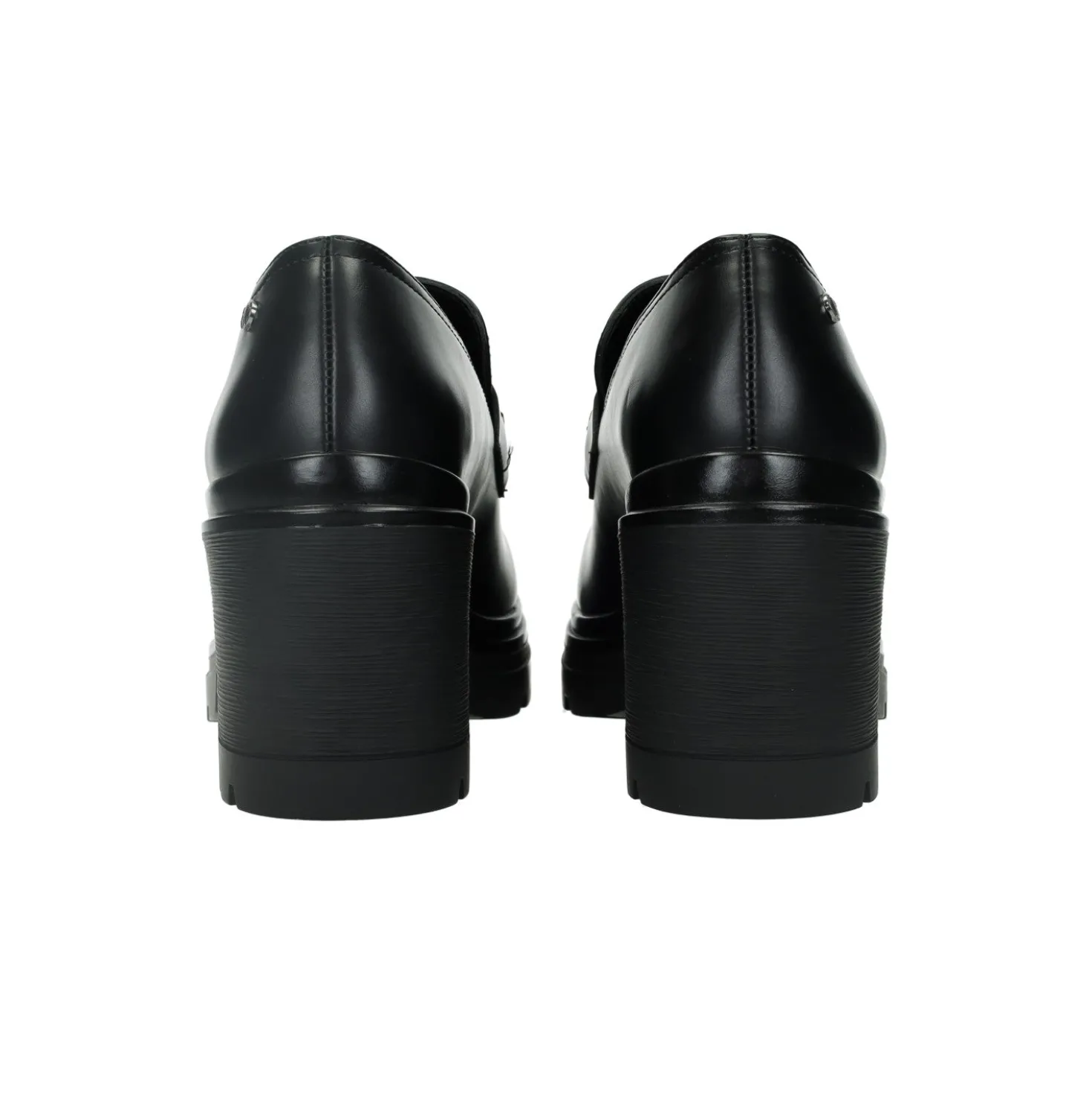 Mocassini donna con morsetto. Tacco alto 6 cm