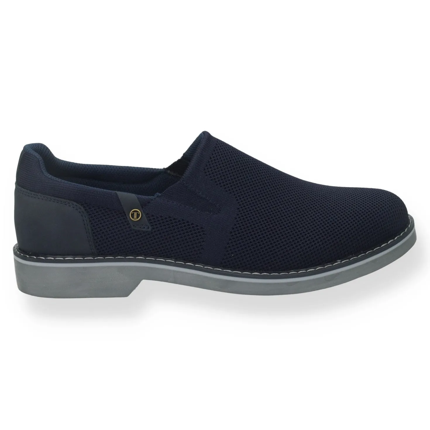 Mocassini in tessuto stretch. sottopiede in Memory Active