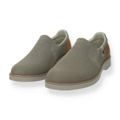 Mocassini in tessuto stretch. sottopiede in Memory Active