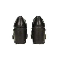 Pumps mocassino con tacco largo alto 7cm