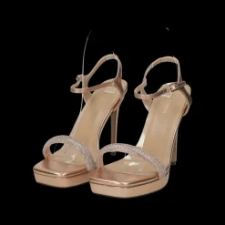 Sandali con listini in strass.Tacco alto 10cm