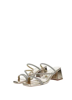 Sandali con listini strass