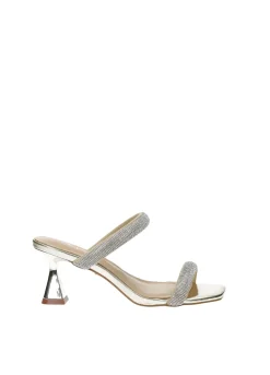 Sandali con listini strass