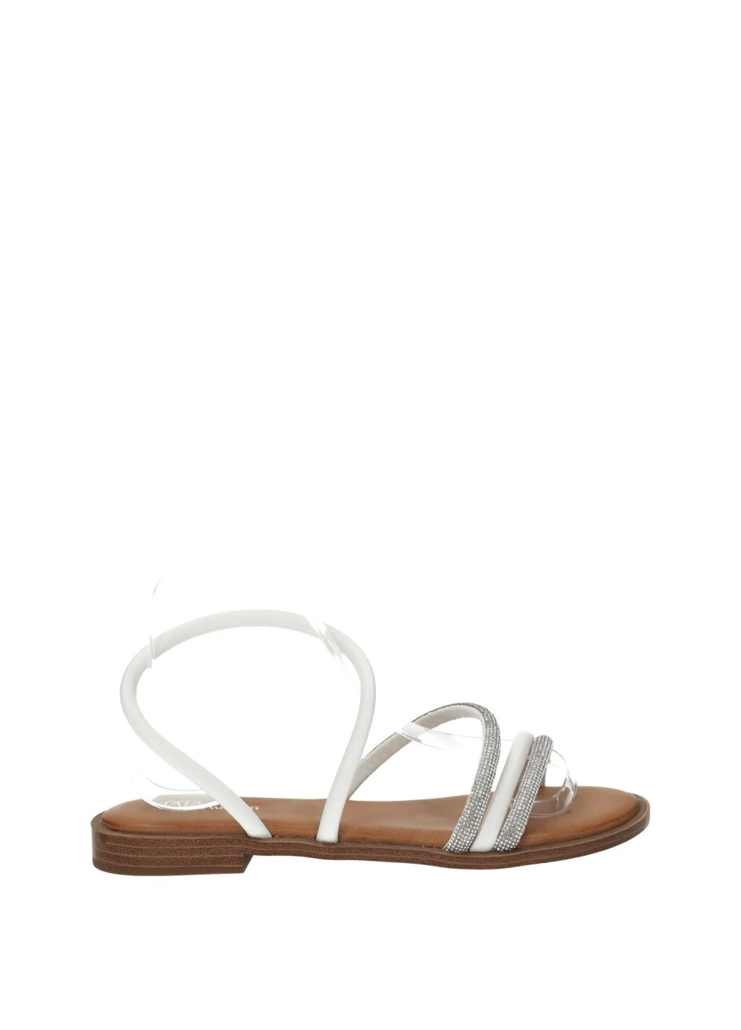 Sandali con listini strass