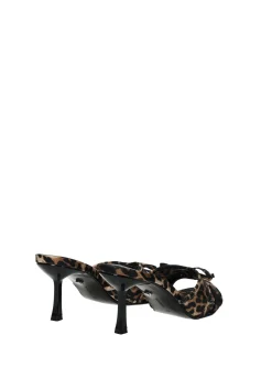 Sandali con stampa animalier