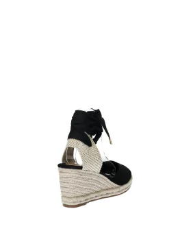 Sandali con zeppa in corda