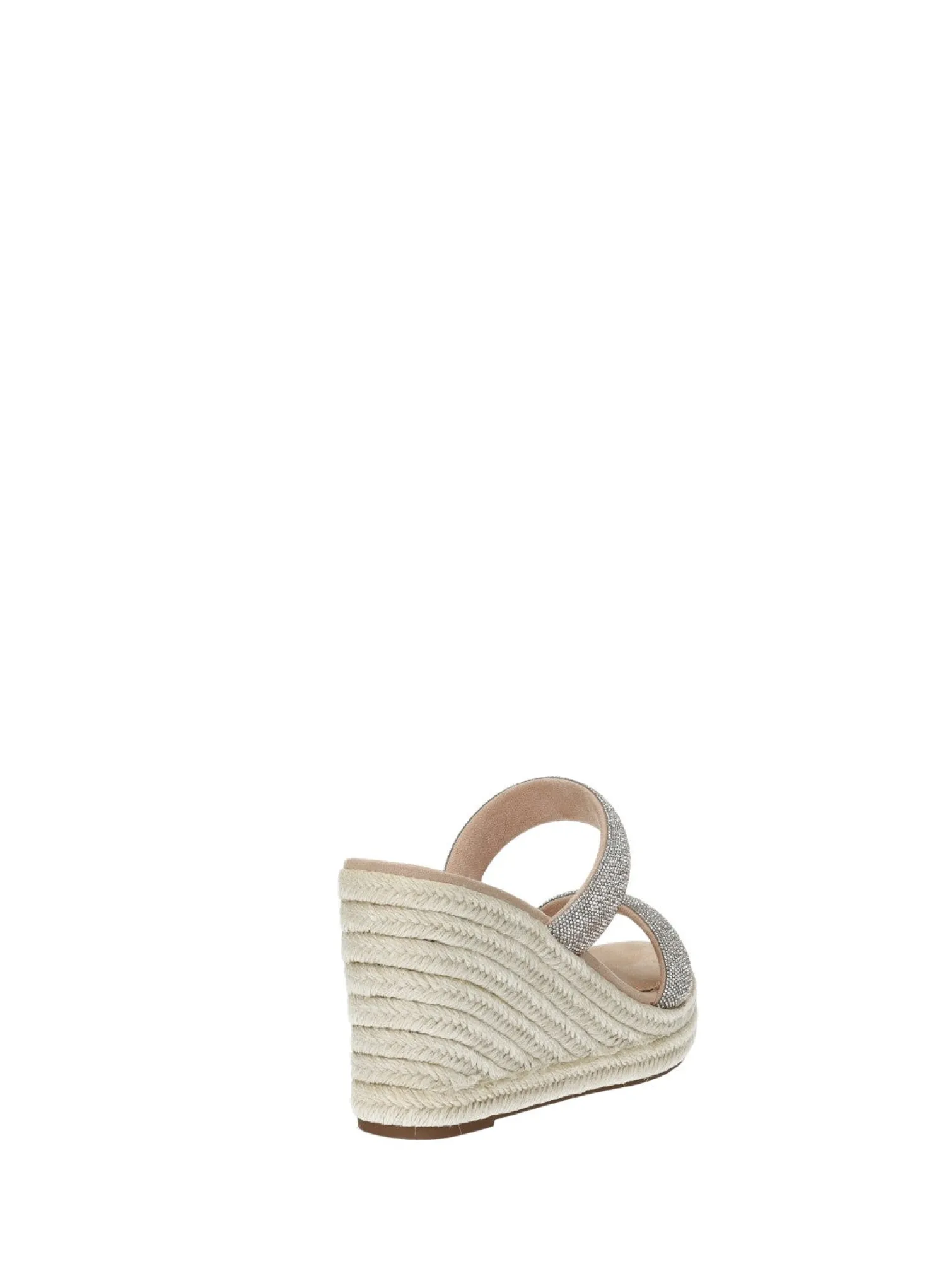 Sandali con zeppa in corda
