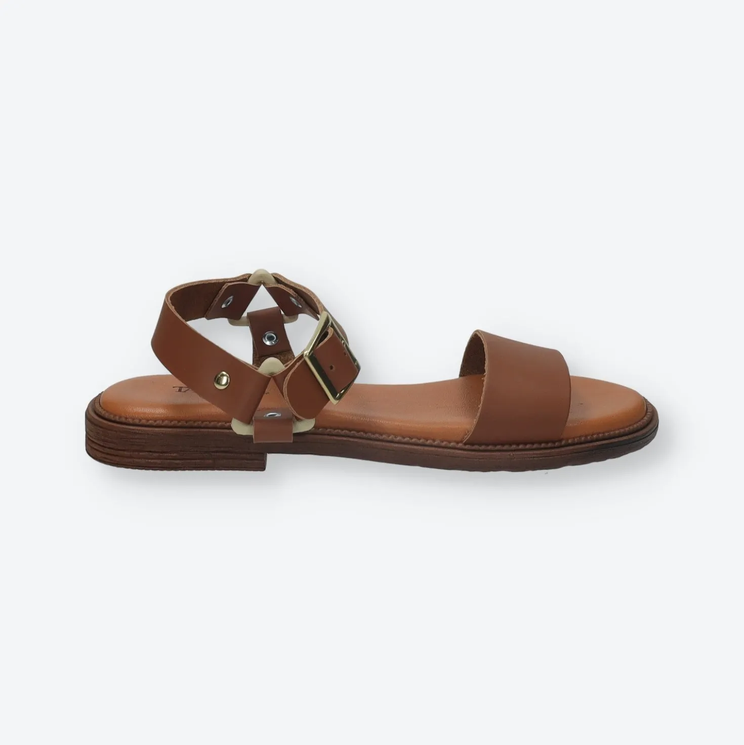 Sandali flat con cinturino