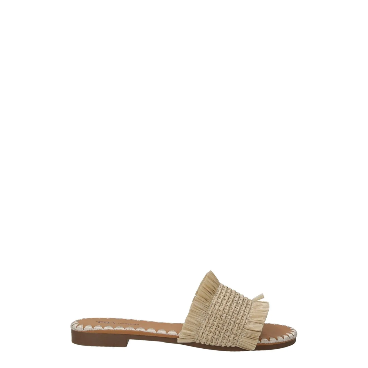 Sandali flat con taglio svasato