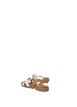 Sandali multicolor in vera pelle