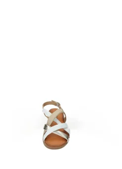 Sandali multicolor in vera pelle