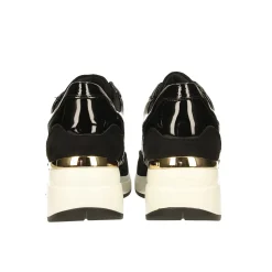 Sneakers con dettagli dorati e strass