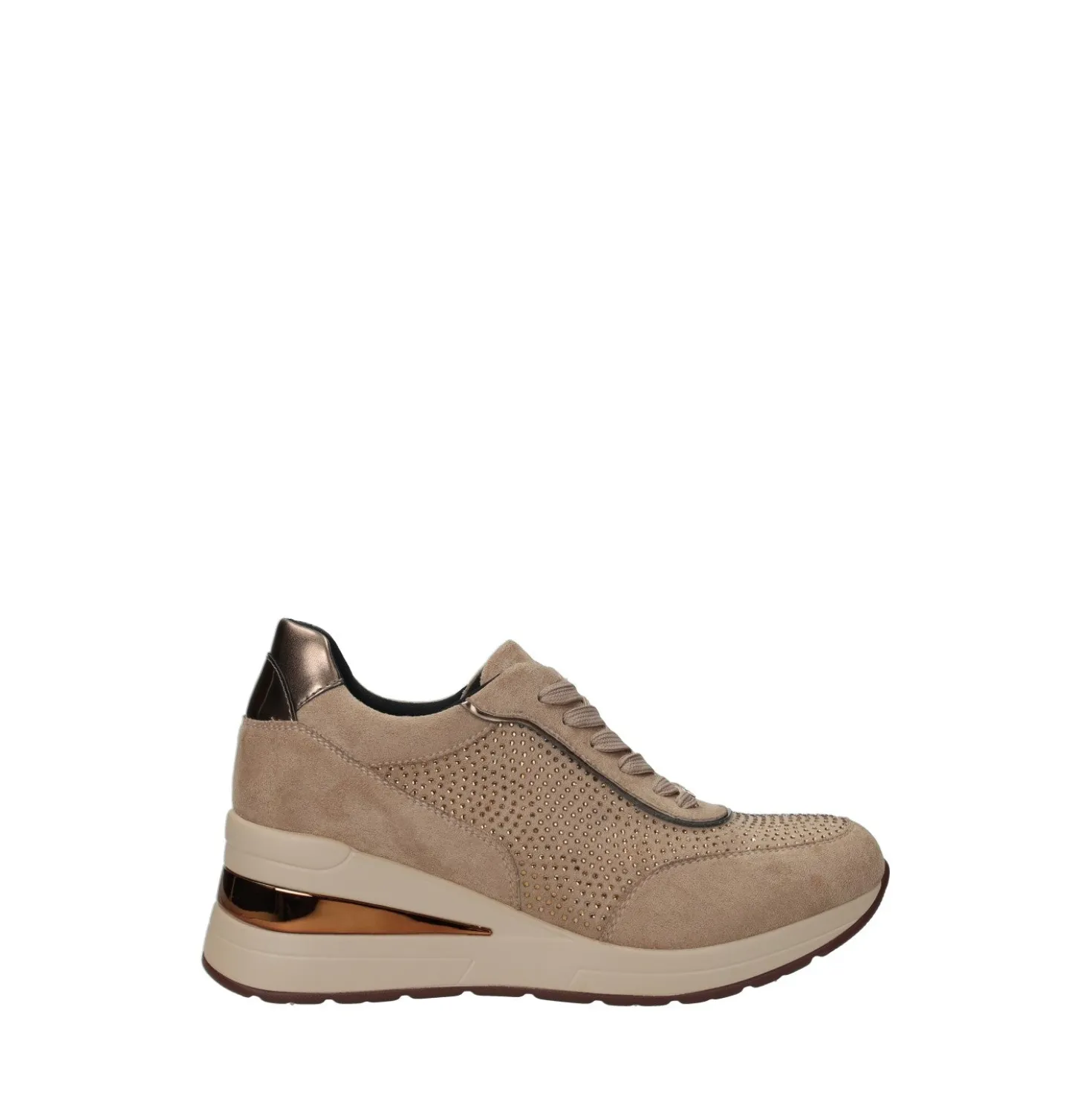 Sneakers in tessuto. Tacco alto 6 cm