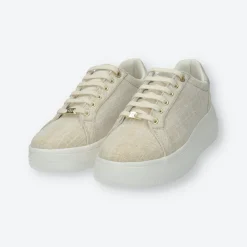 Sneakers platform con logo
