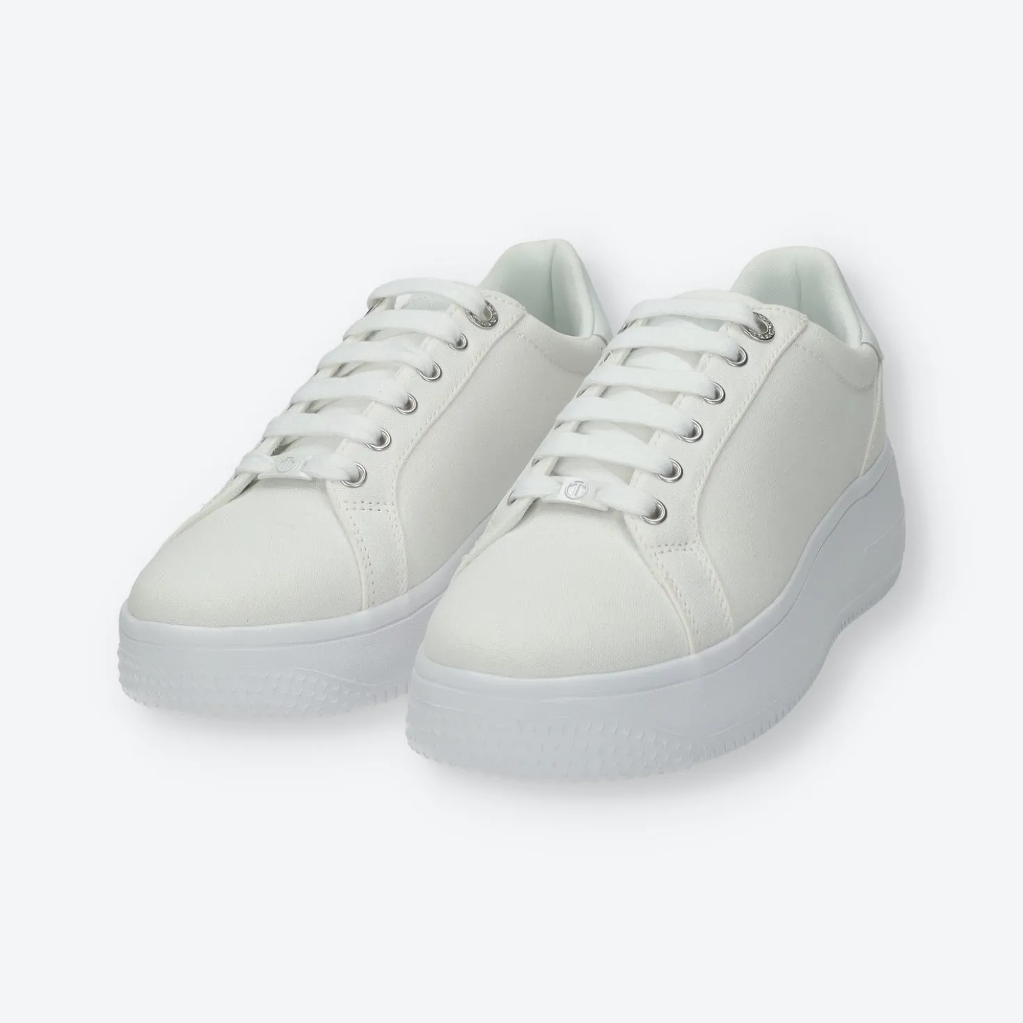 Sneakers platform con logo