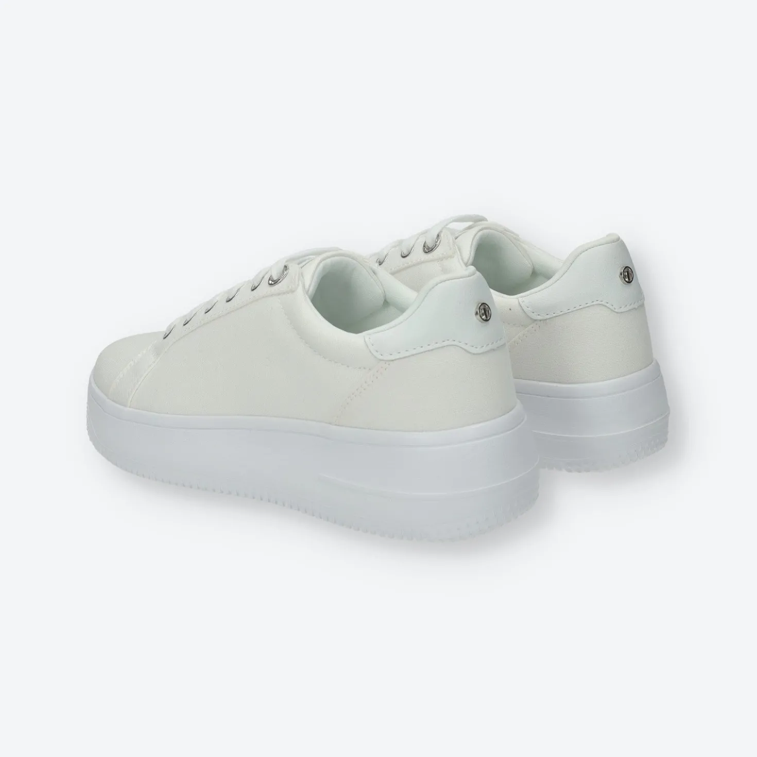 Sneakers platform con logo
