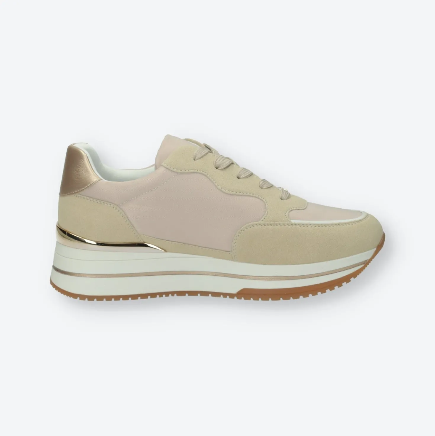 Sneakers platform.Tacco alto 4 cm