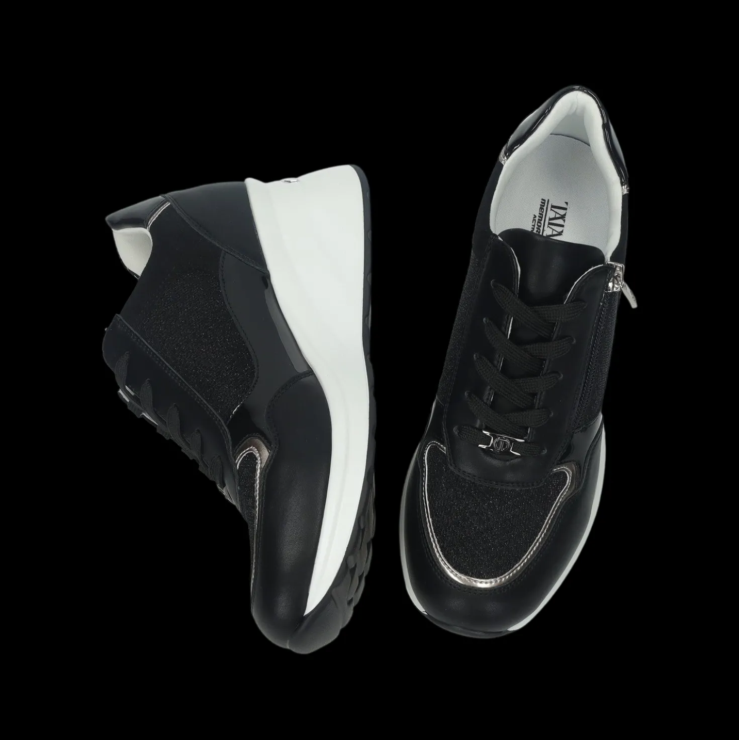 Sneakers platform.Tacco alto 6 cm