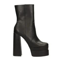 Stivaletti alla caviglia platform con doppio plateau e tacco a colonna alto