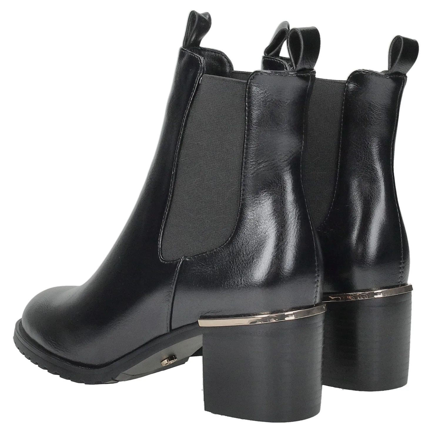 Stivaletti con banda elastica.Tacco alto 6cm