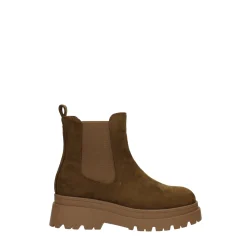Stivaletti platform scamosciati. Tacco alto 5cm